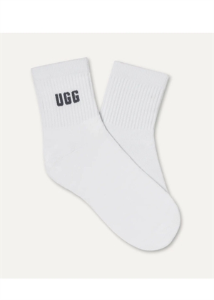 Quinlin Logo Quarter 3 pack socks Stormy Blue/Chestnut/Shaded Clover UGG